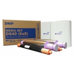 1 Papier DNP DS40-A5 15x20cm na 1x200 wydruków (1rolka = pół opakowania)