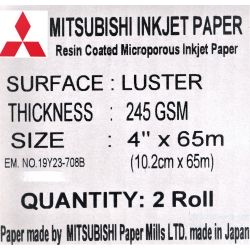 Papier Mitsubishi InkJet 10,2x65 Lustre